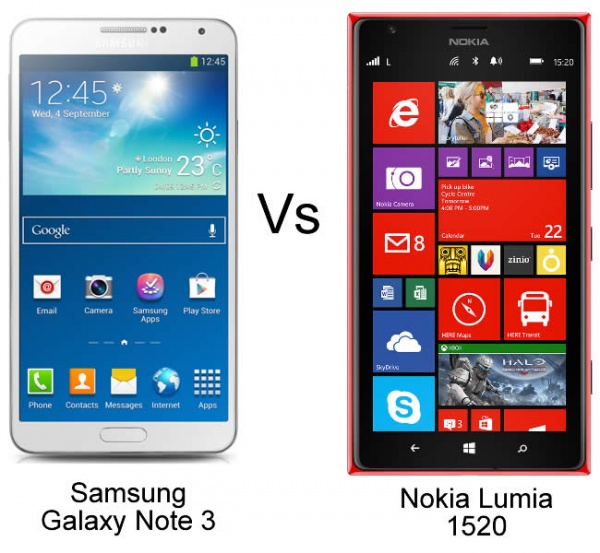 Nokia Lumia 1520 & Galaxy Note 3
