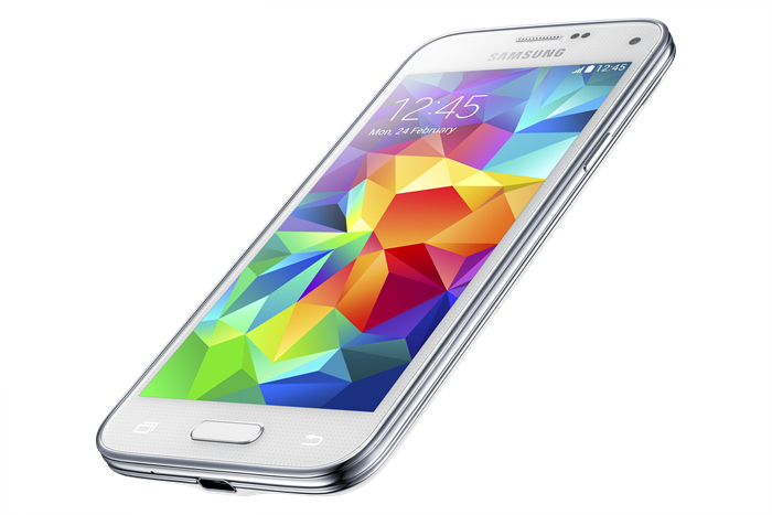 Samsung Galaxy S5 mini shimmery white