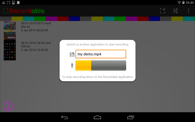 Recordable on Android