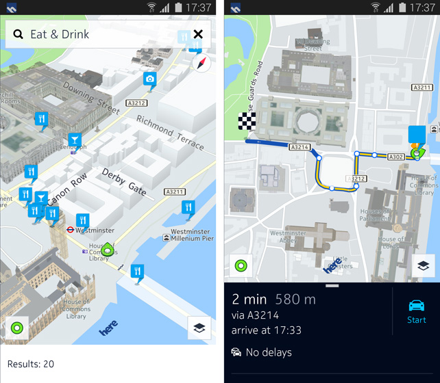 HERE Maps for Android beta