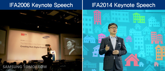 Samsung Keynote IFA 2006 vs IFA 2014