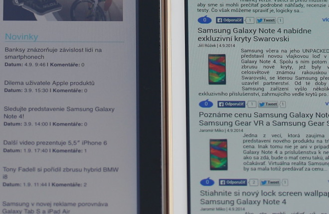 Samsung Galaxy Tab S 8.4 vs iPad mini