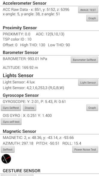 Galaxy Note 4 diagnostics menu 2