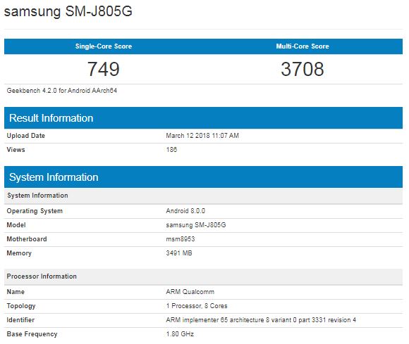 galaxy j8 plus benchmark galaxy j8 plus benchmark