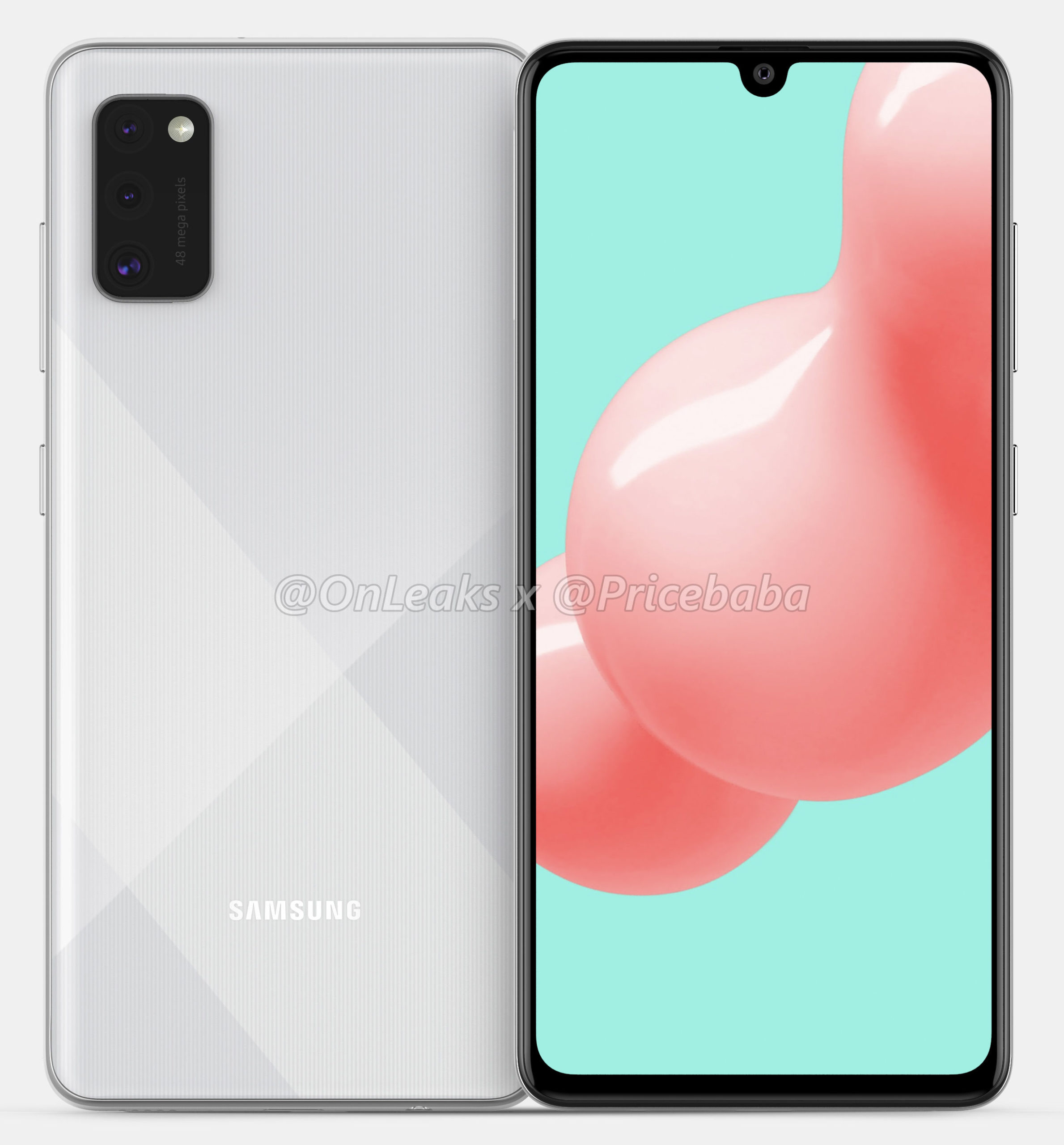 Samsung Galaxy A41 rendery 1 Samsung Galaxy A41 rendery