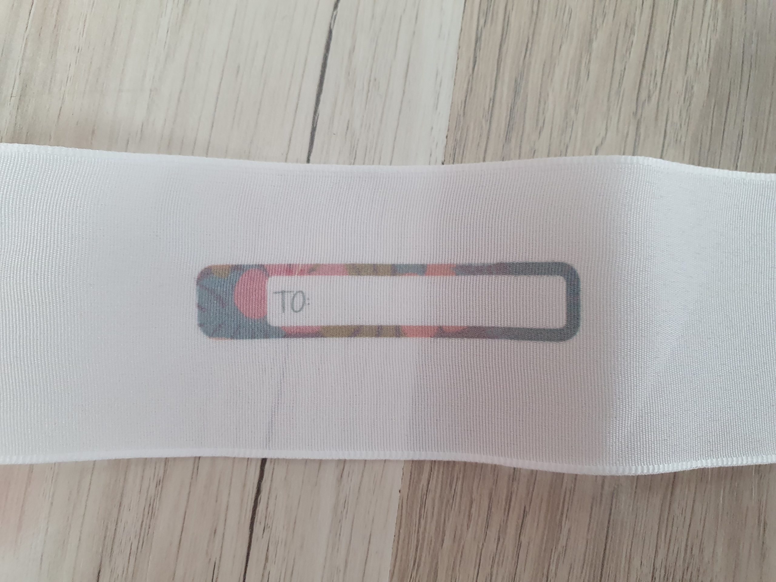 COLOP e-mark create 21 Test otisku na stuhu