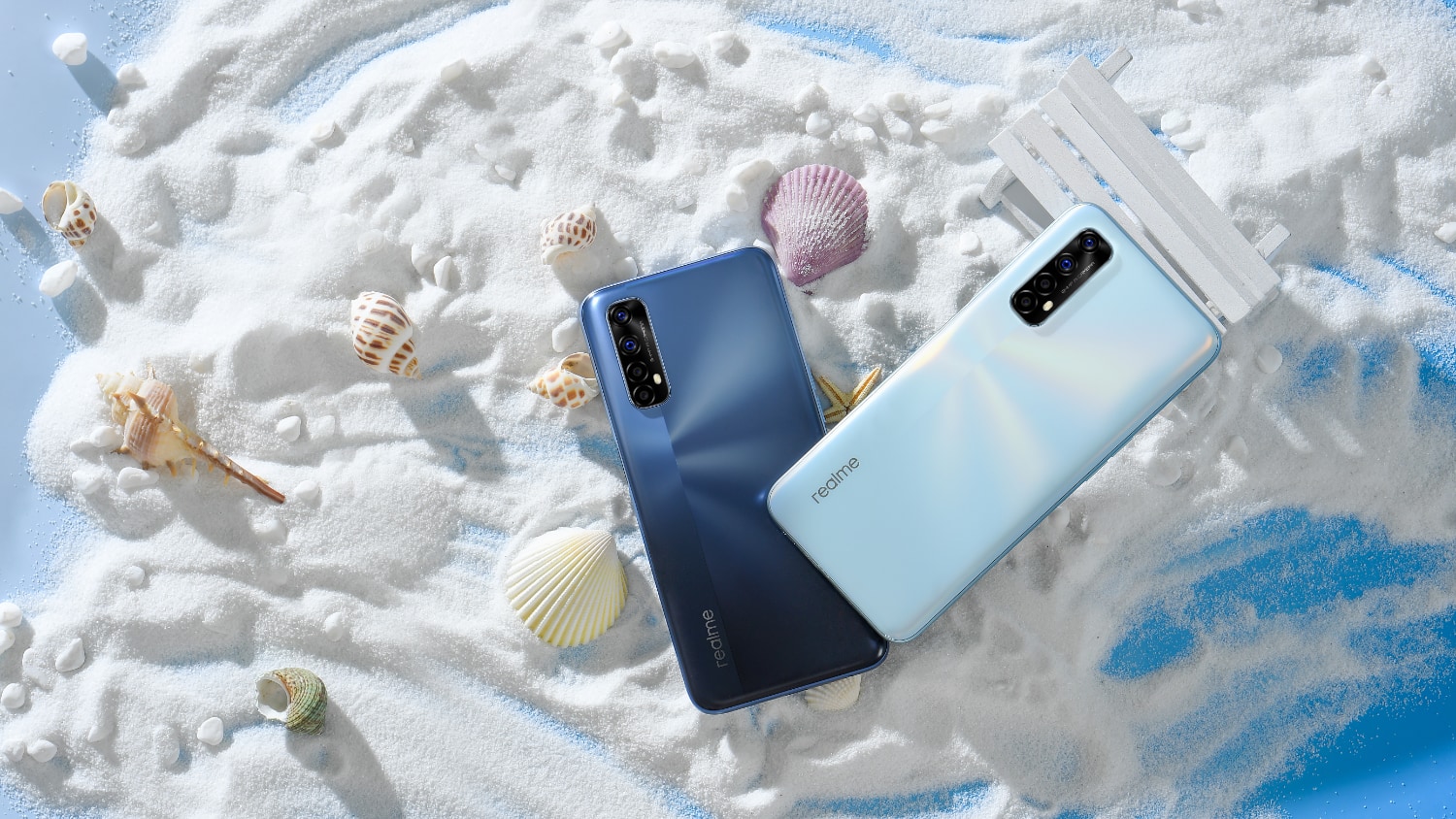 Realme 7 white blue Realme 7 white blue