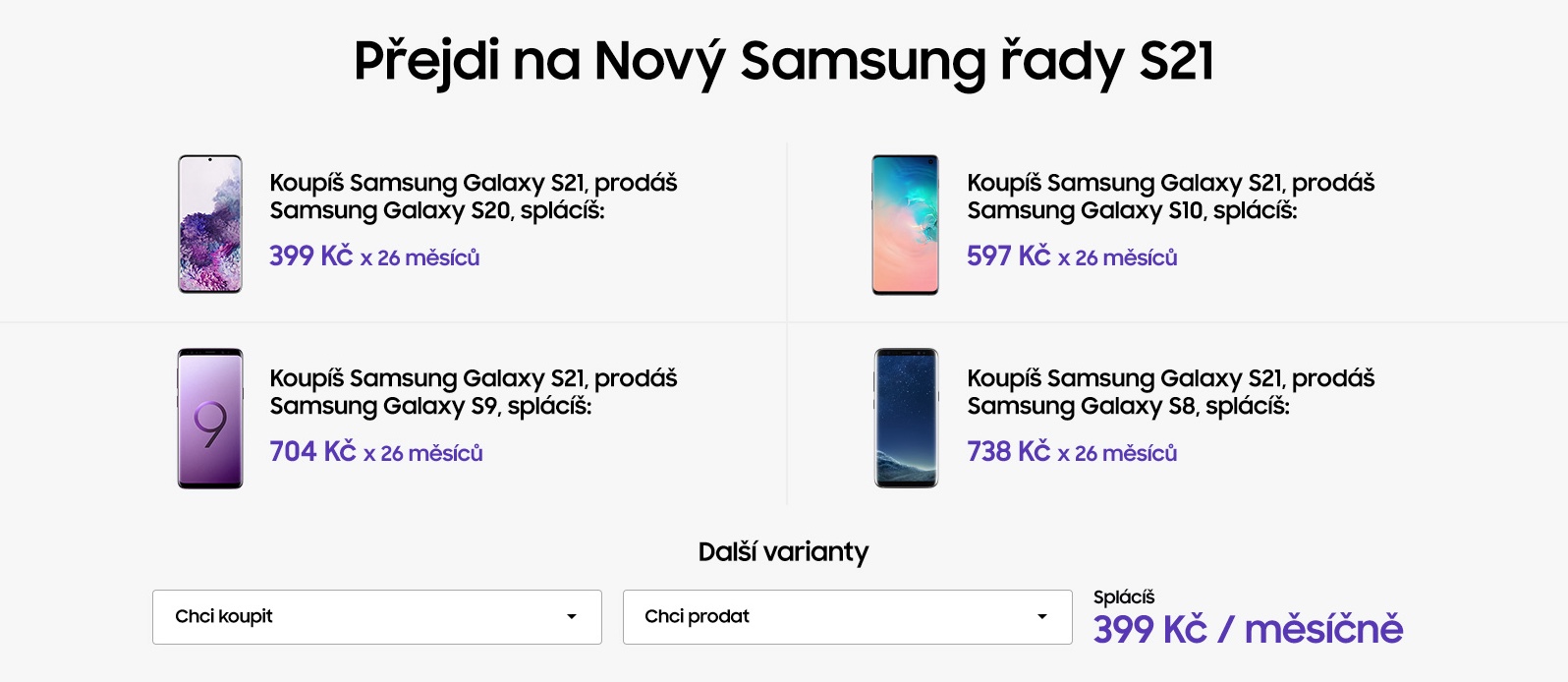 Prejdi na novy Samsung Galaxy S21 Prejdi na novy Samsung Galaxy S21