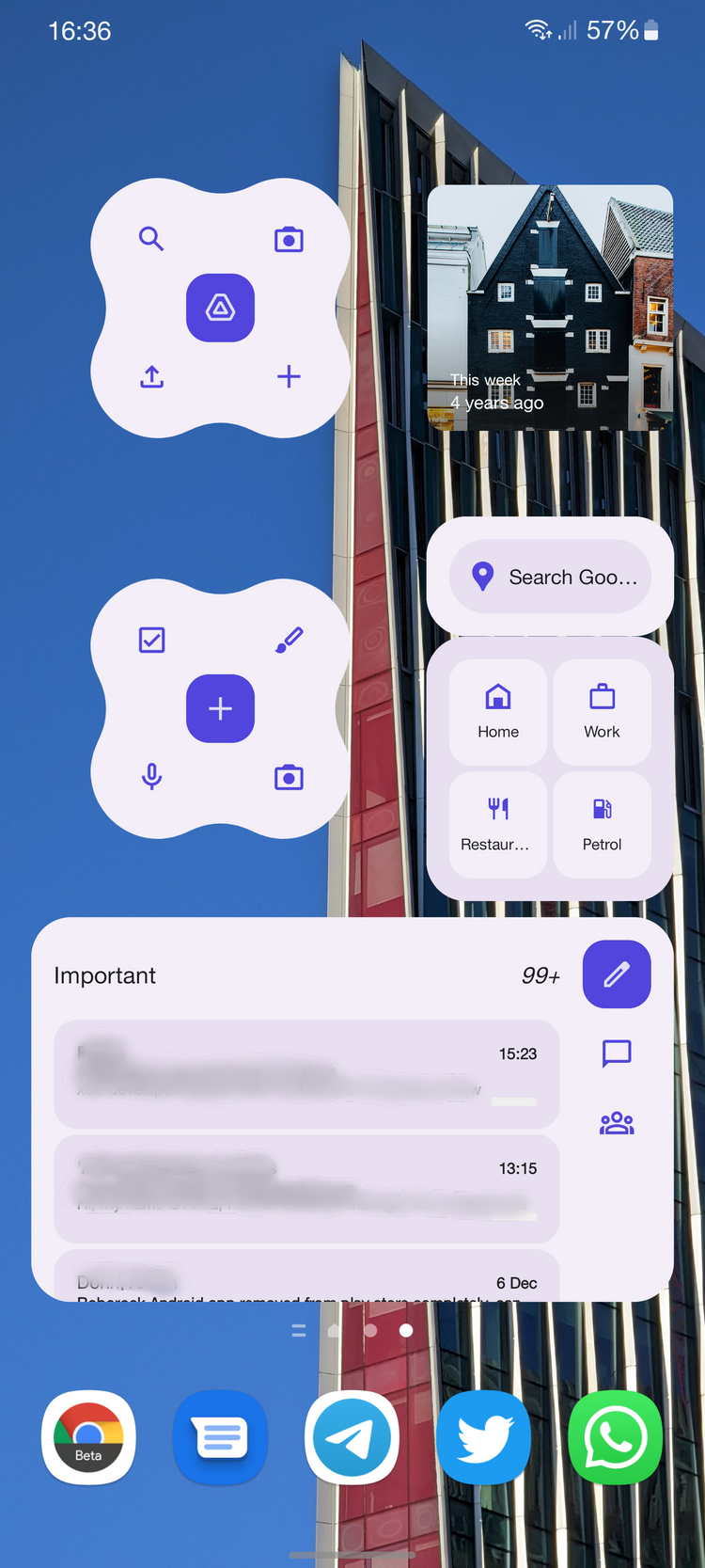 Widgety 1 One UI 4