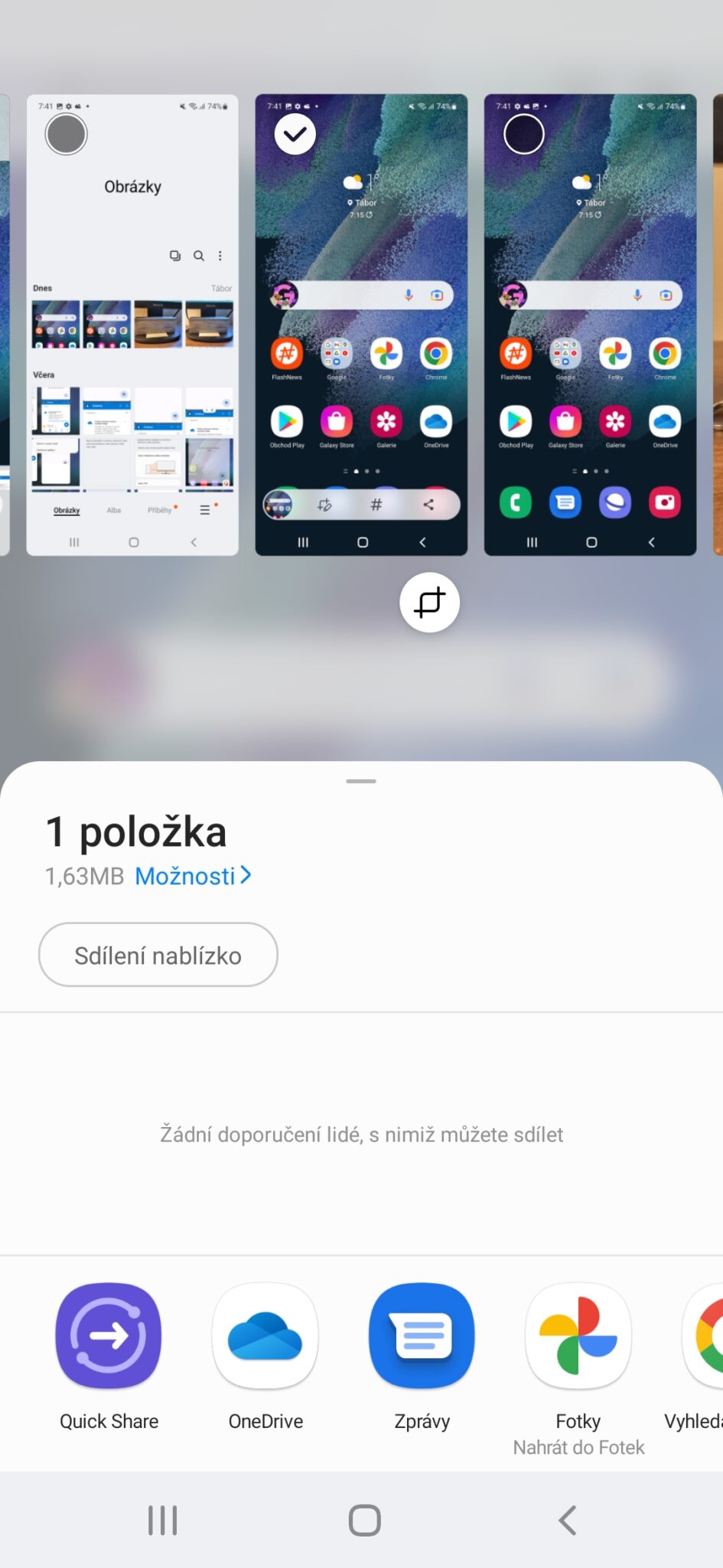 Jak udělat printscreen na Samsungu Samsung Magazine