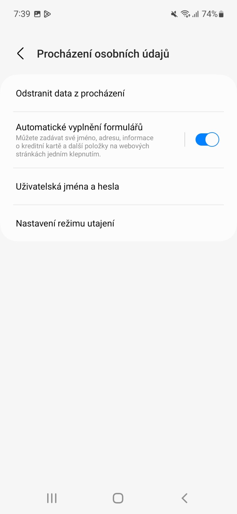 Jak odstranit cookies na mobilu Samsung Magazine