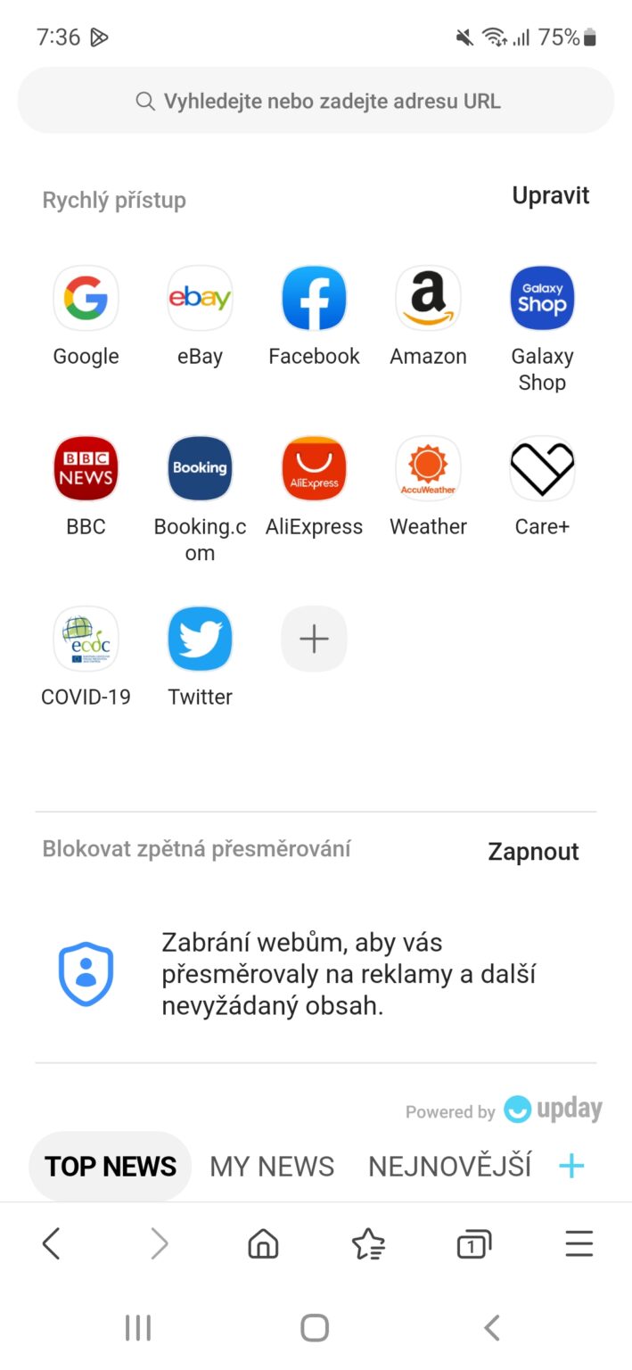 Jak odstranit cookies na mobilu Samsung Magazine