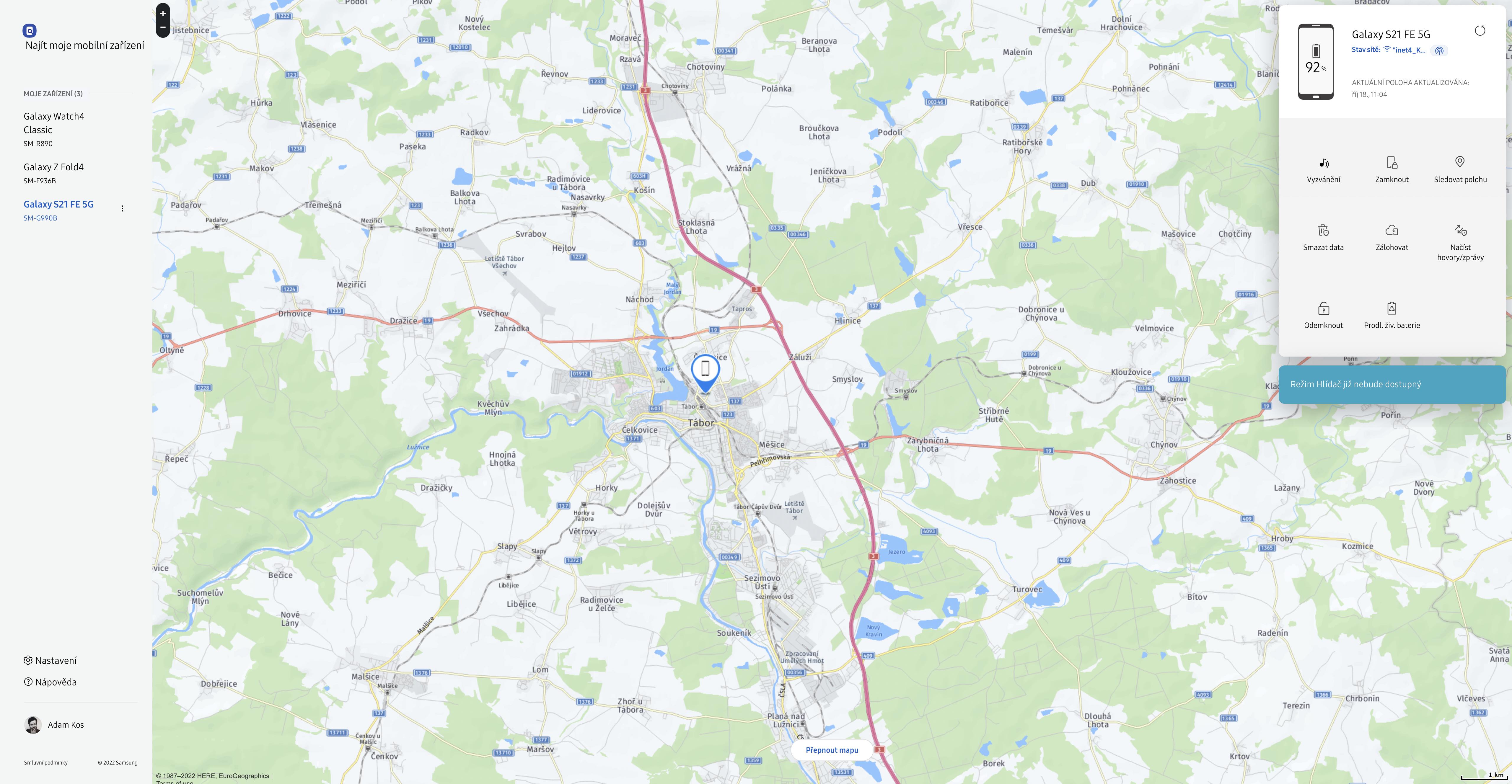 najít můj Samsung