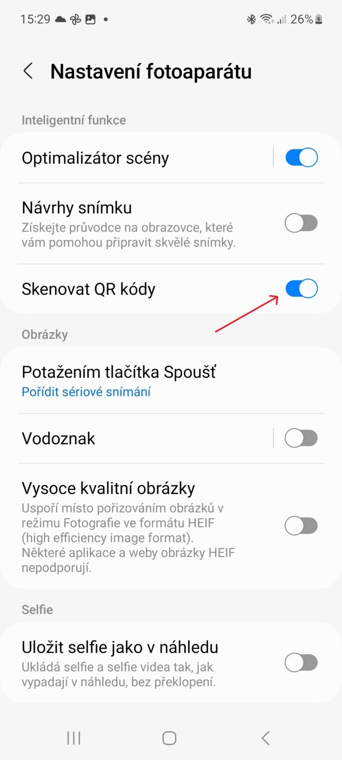 Jak naskenovat QR kód v Samsungu Samsung Magazine