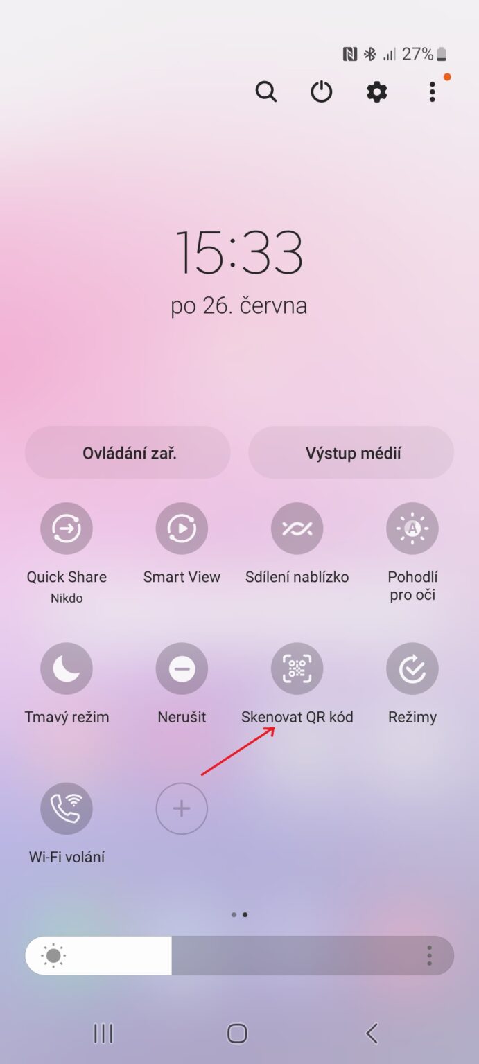 Jak naskenovat QR kód v Samsungu Samsung Magazine