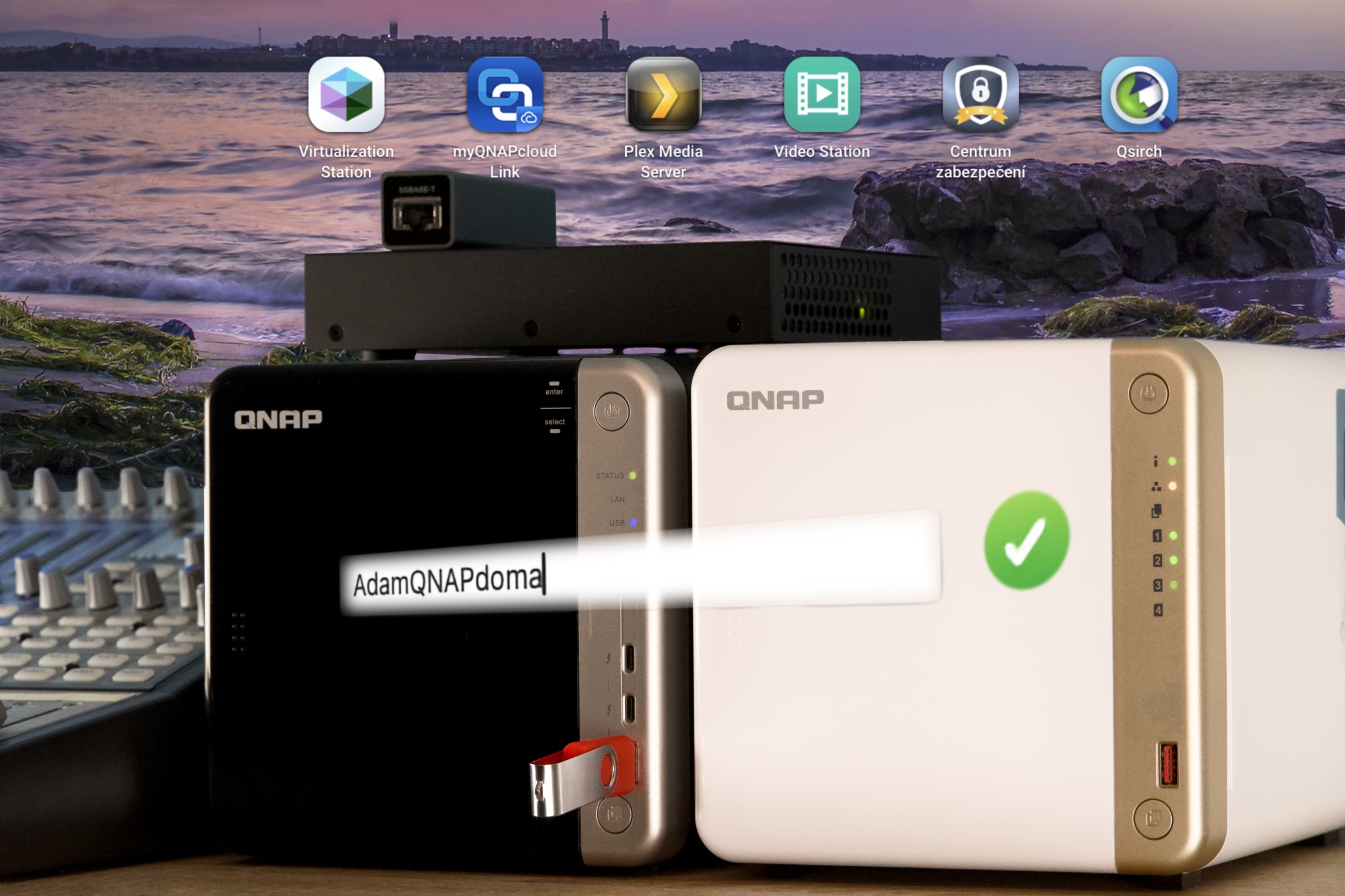 Shelf QNAP TS453BT3 with TS462 QTS cover