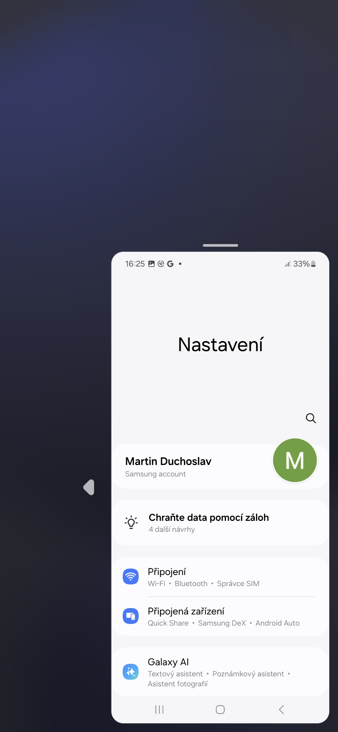 Tipy zvyseni produktivity Galaxy 28
