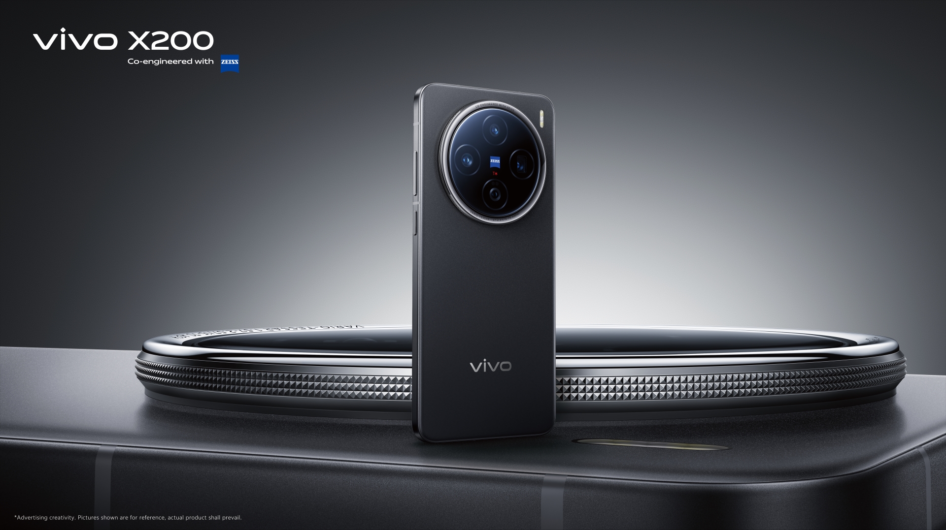 vivo X200 Black horizontal
