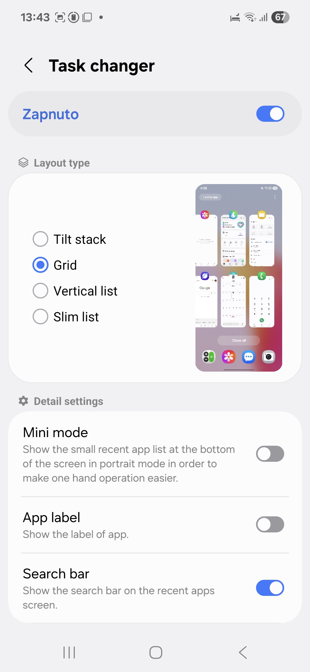 Jak pridat na obrazovku naposledy spustenych aplikaci vyhledavaci listu 3