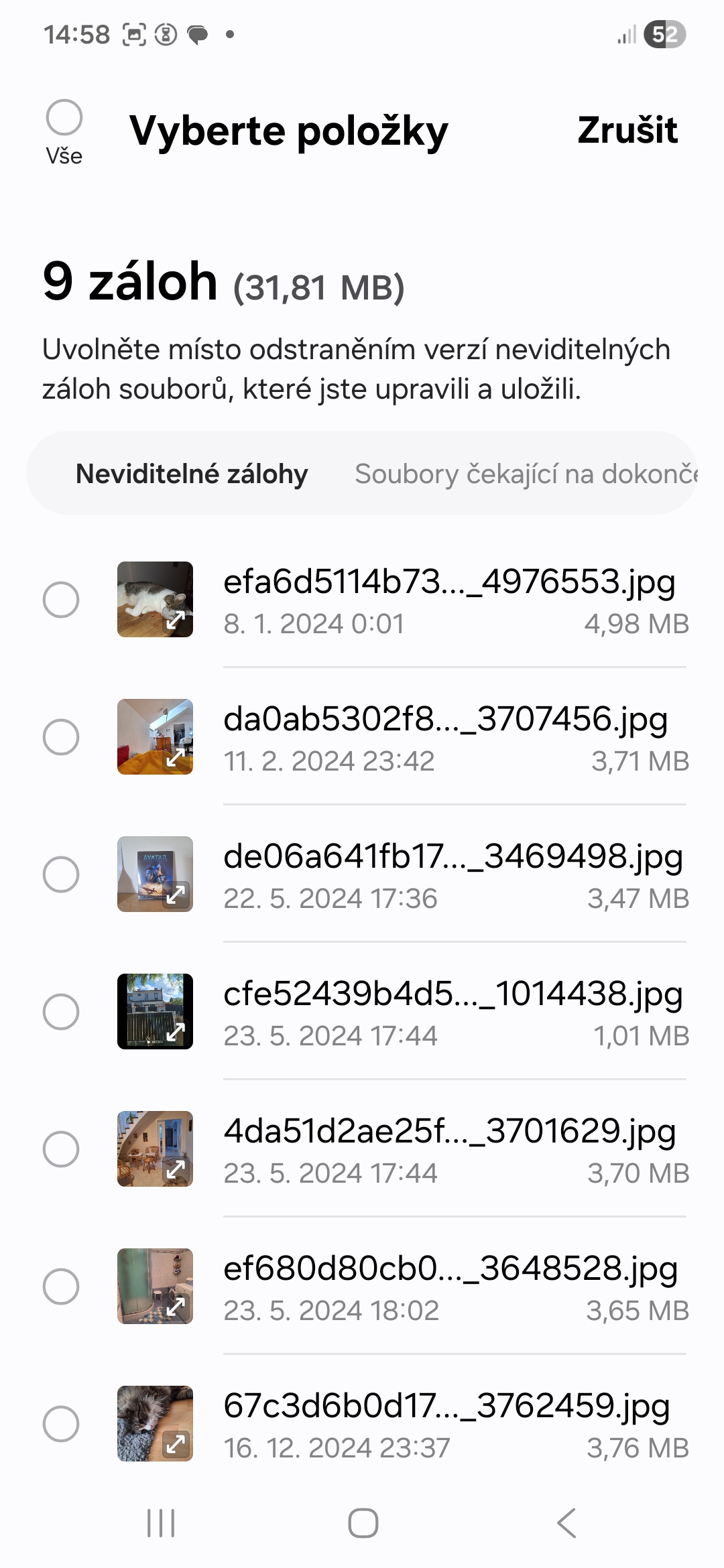 One UI 8 Moje soubory pristupna sekce Dalsi soubory 5