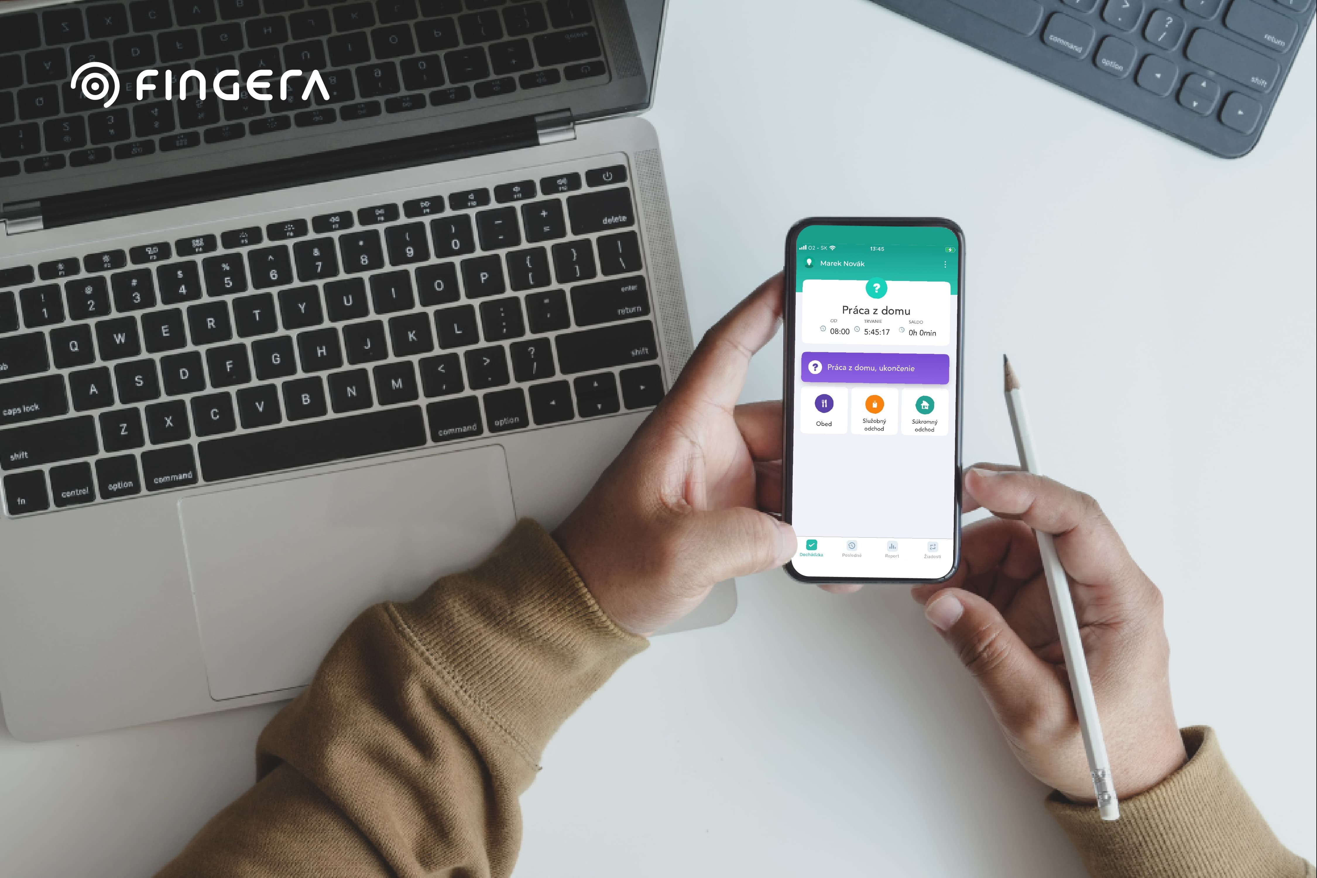 Fingera Mobilni aplikace pro dochazkovy system