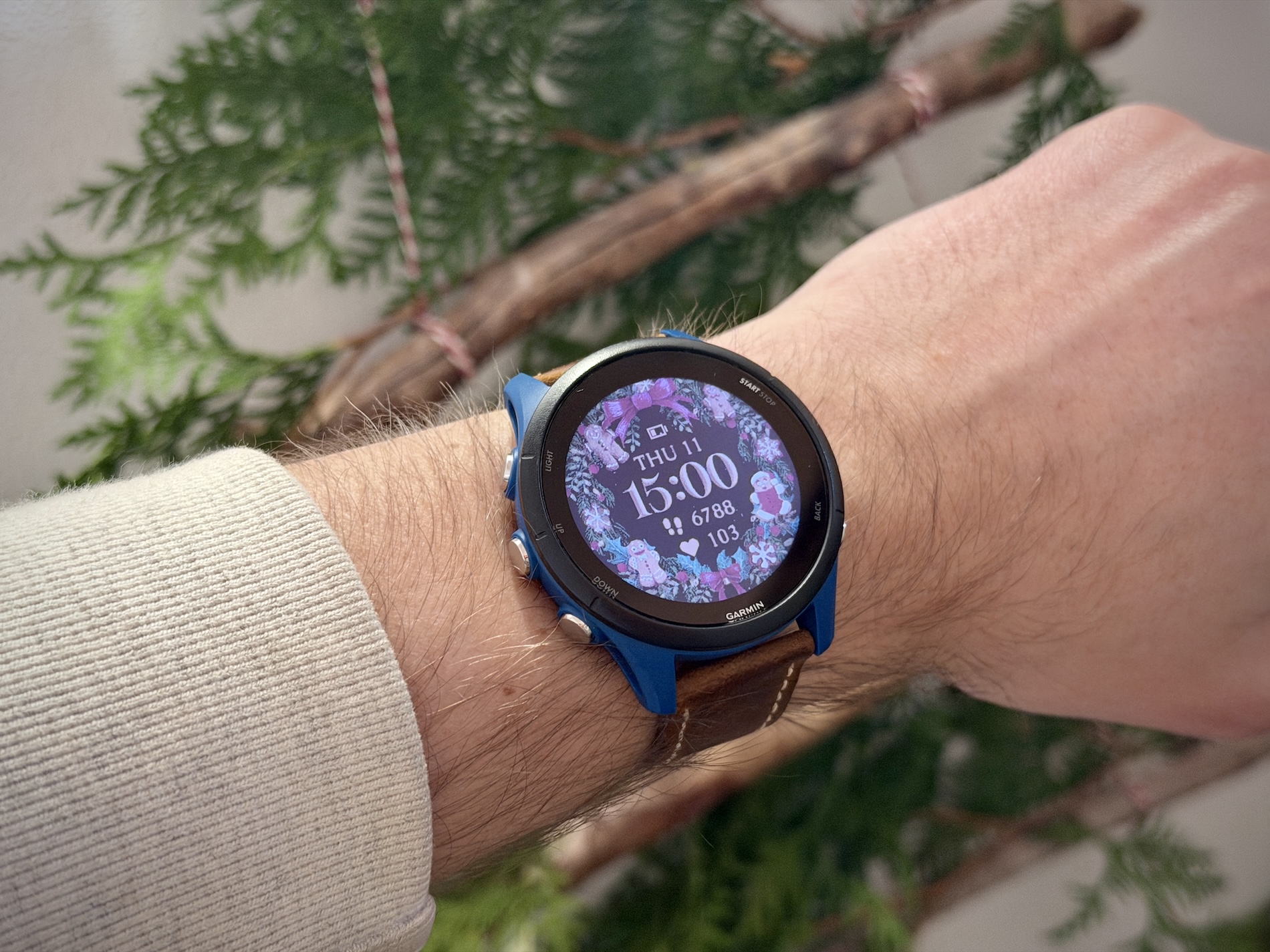 Garmin cover ciferník vánoční