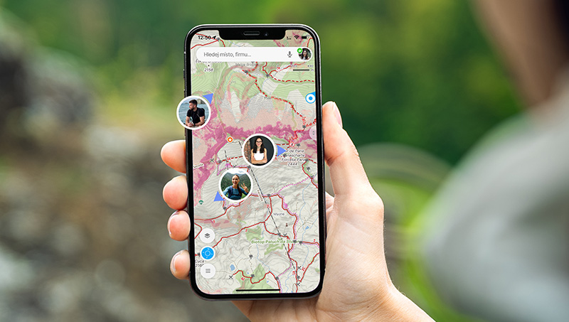 3 Sdílení polohy