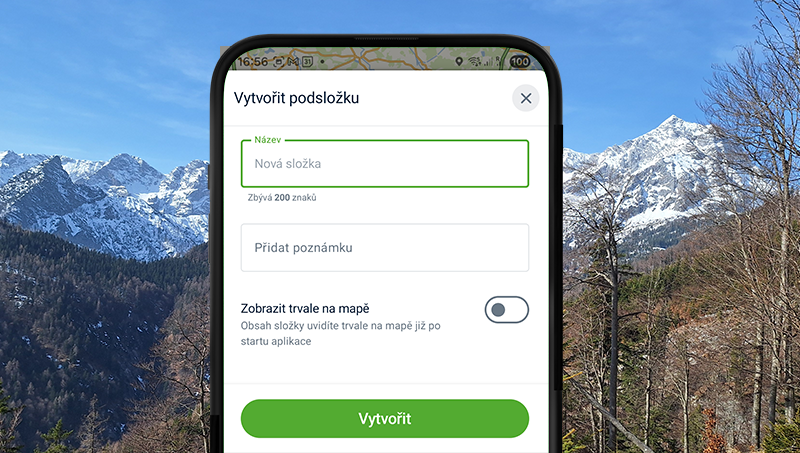 7 Uložené body a trasy