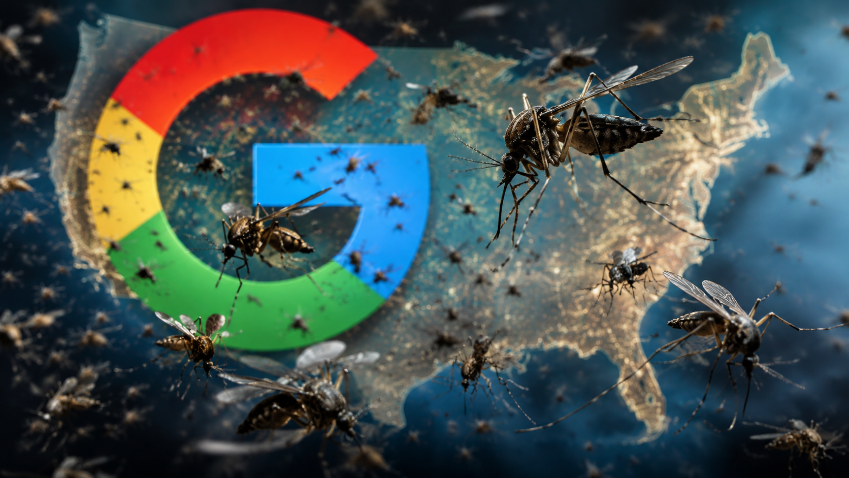 google mosquitos drop to USA