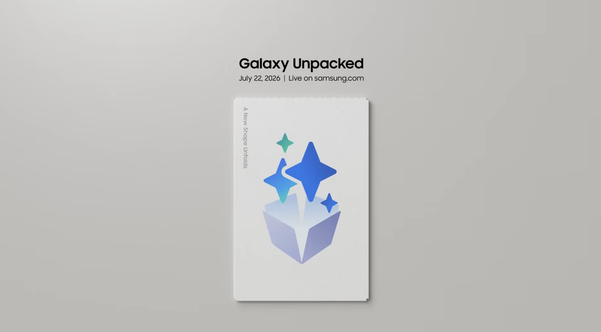 Galaxy Unpacked cover 2026 léto