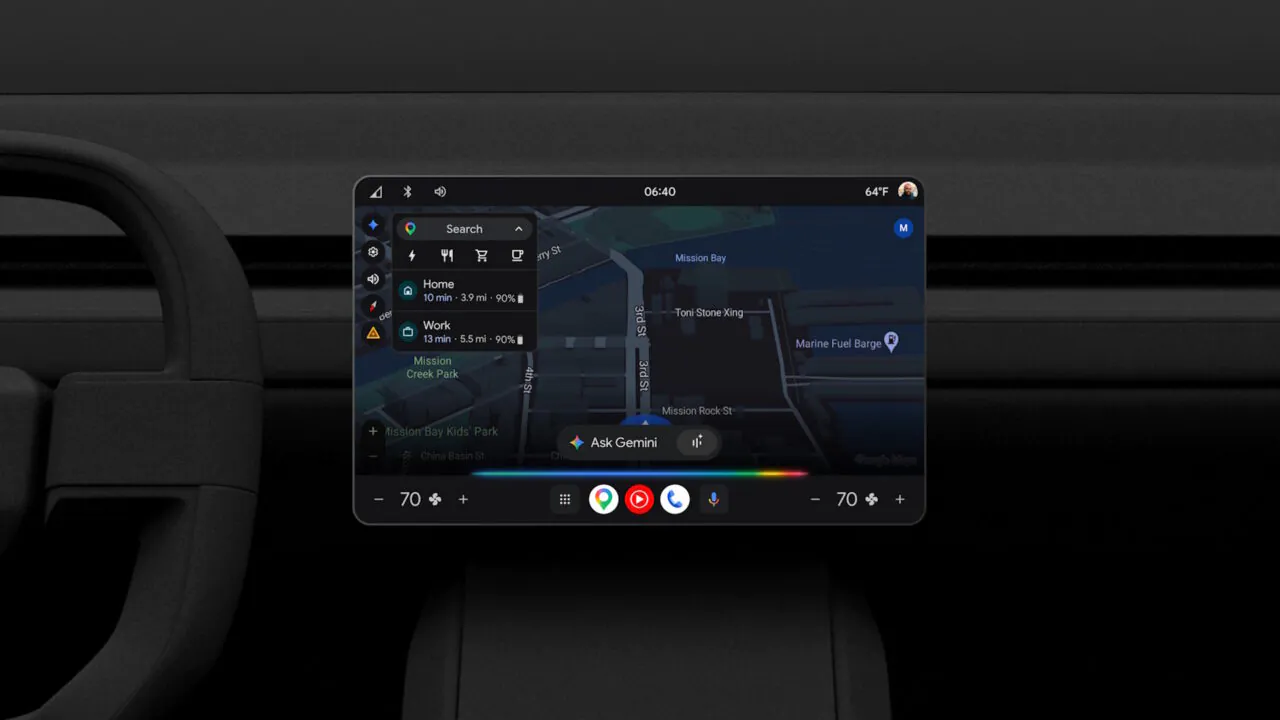 Gemini on cars with Google built in