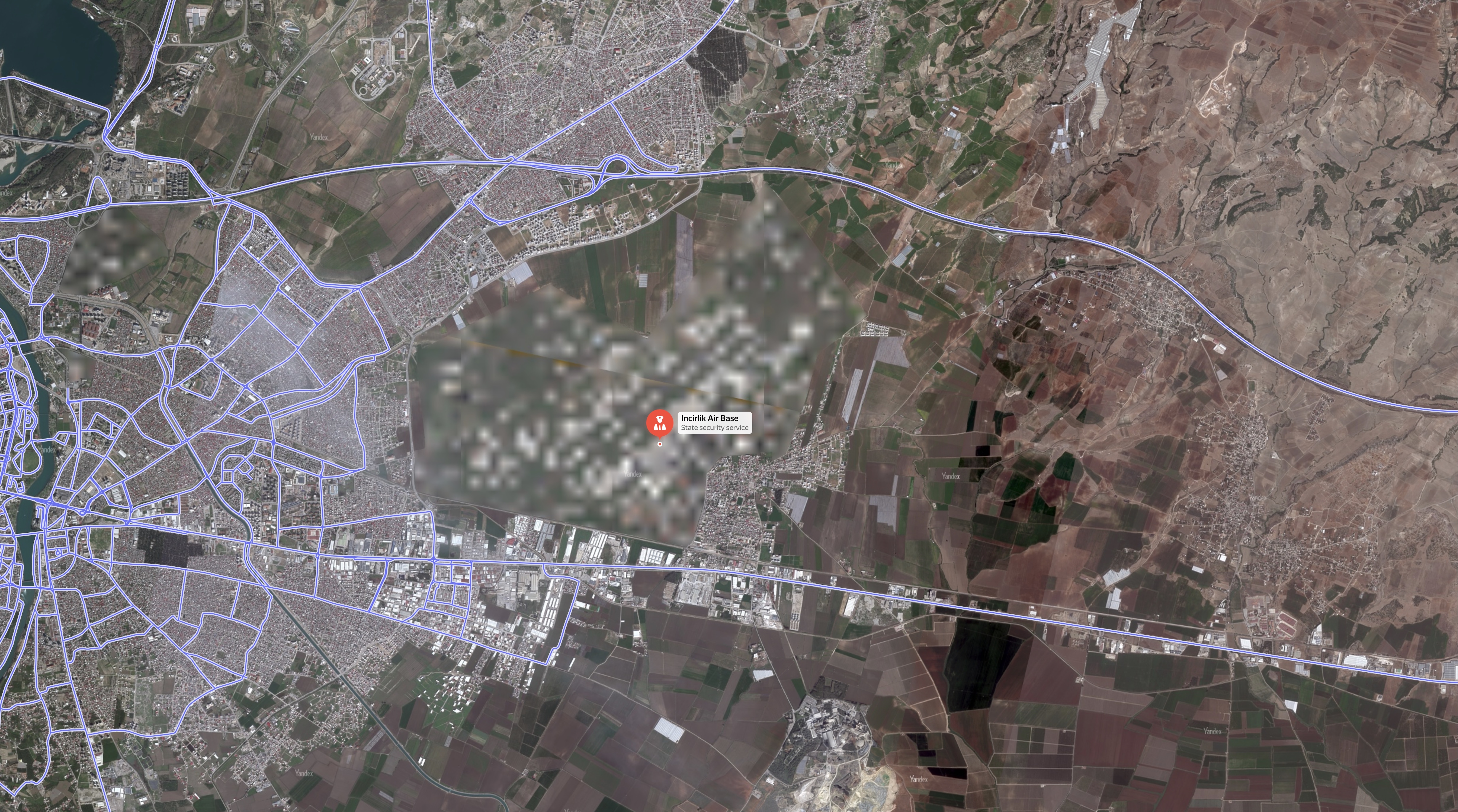 yandex hide air base on maps