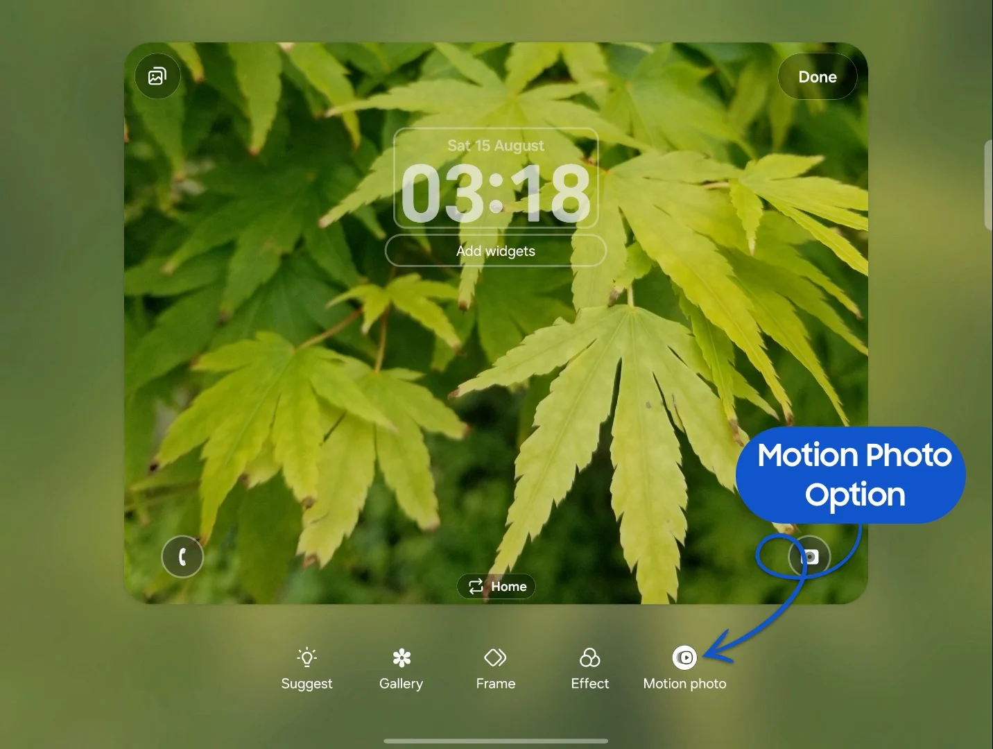 Samsung One UI 9.0 Motion Photo Wallpaper