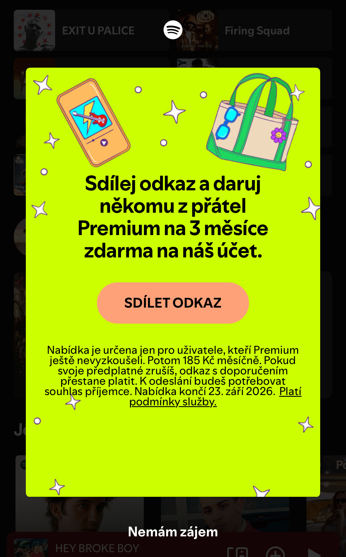 Spotify zdarma