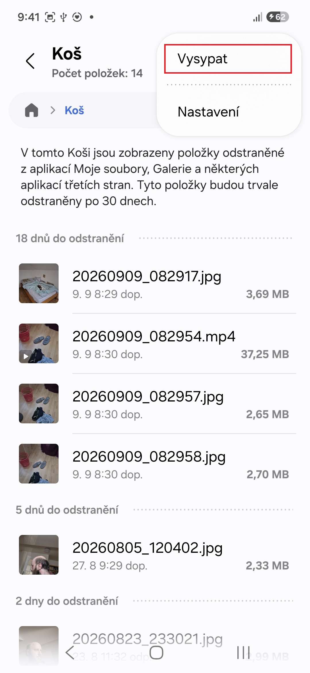 Jsk uvolnit misto na Samsungu a neprijit o dotky zpravy aplikace 4
